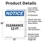 Signmission Clearance 12 Ft, 12 in W x Rectangle, Aluminum OS-2PACK-NS-A-1218-V-10663 - alternate 4